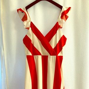 Alice + Olivia Striped Midi Dress Size 12